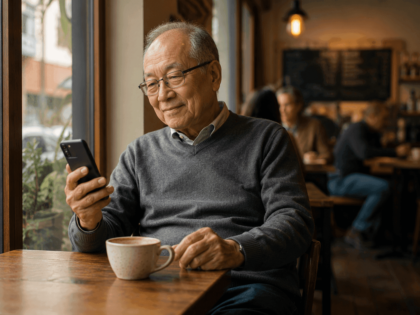 Older adults discovering AI tools together at a library workshop